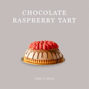 CHOCOLATE RASPBERRY TART - 9' INCH